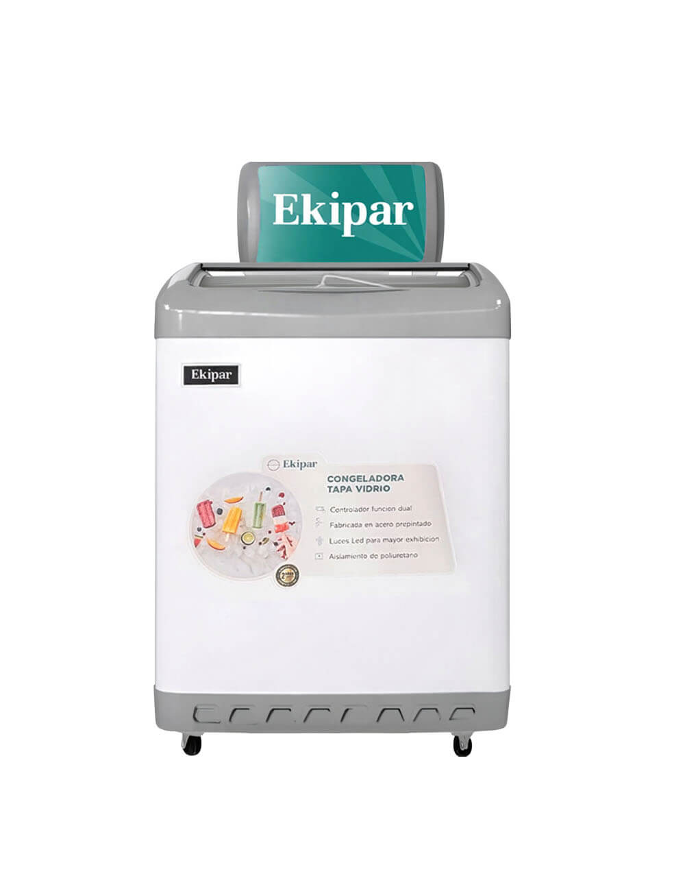 Congeladora tapa vidrio BG-160C
