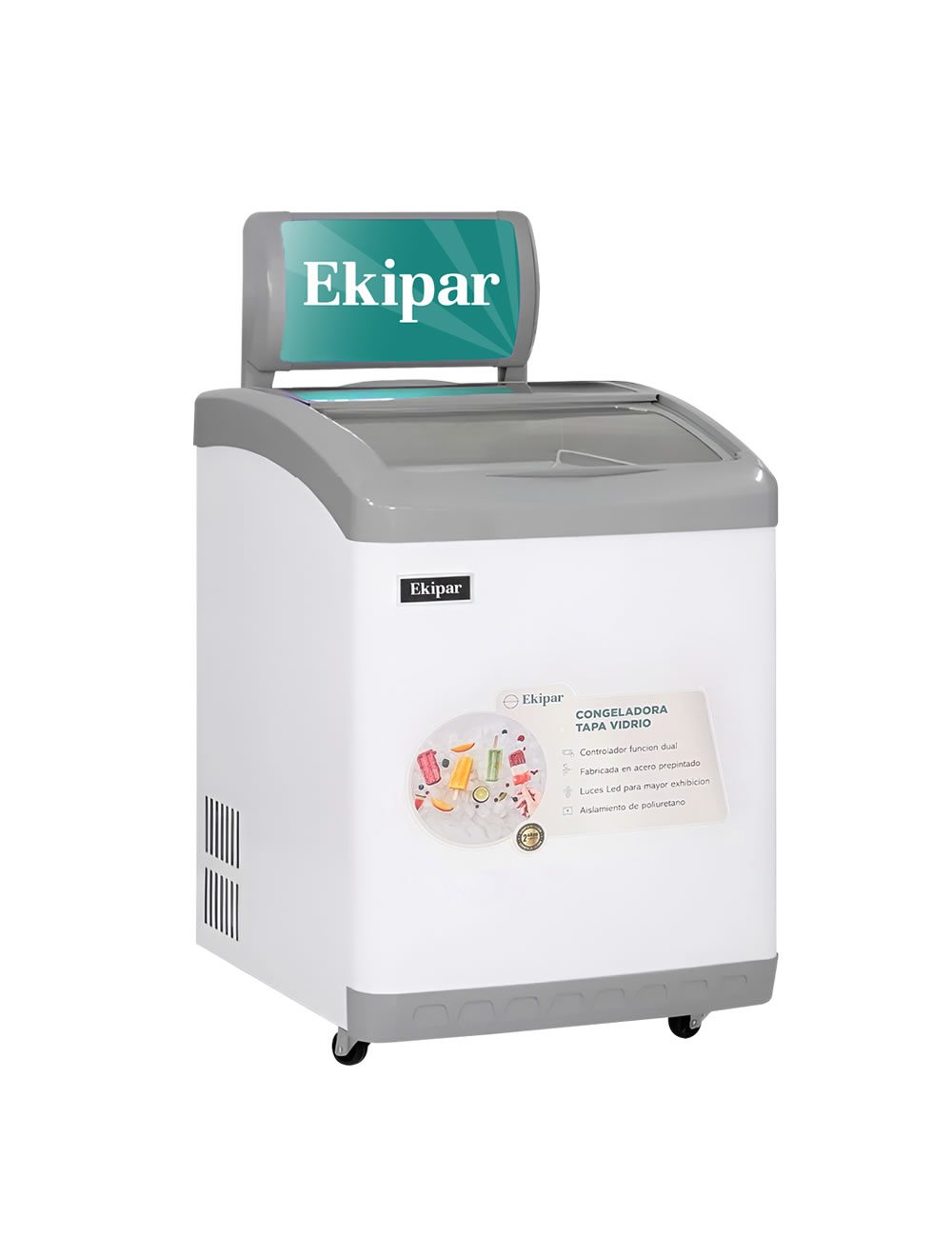 Congeladora tapa vidrio BG-160C