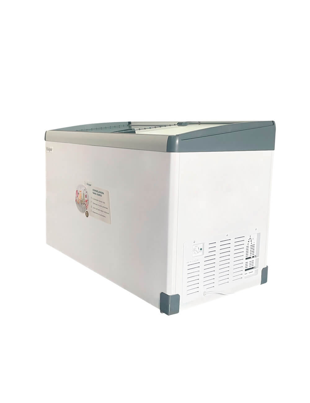 Congeladora tapa vidrio BG-400